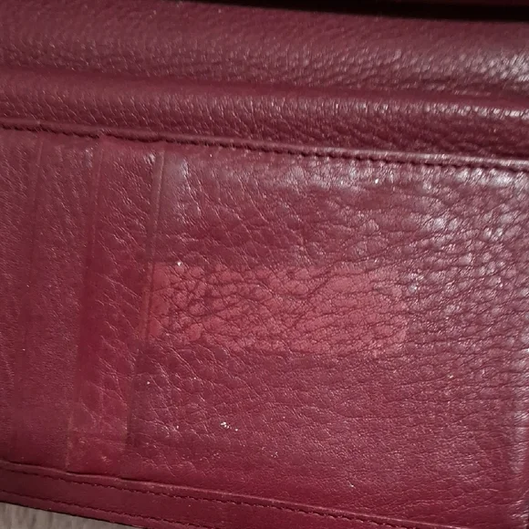Burgundy Leather Wallet - Picture 5 of 8